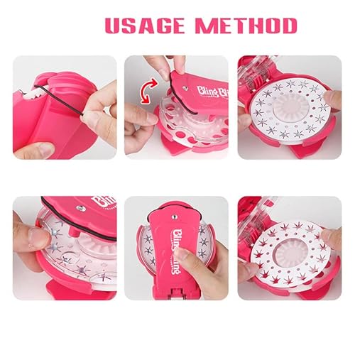 Blinging Hair Starter Kit - Kit Bedazzler de cabelo com strass, Glam Collection Hair Shoes Hats Back