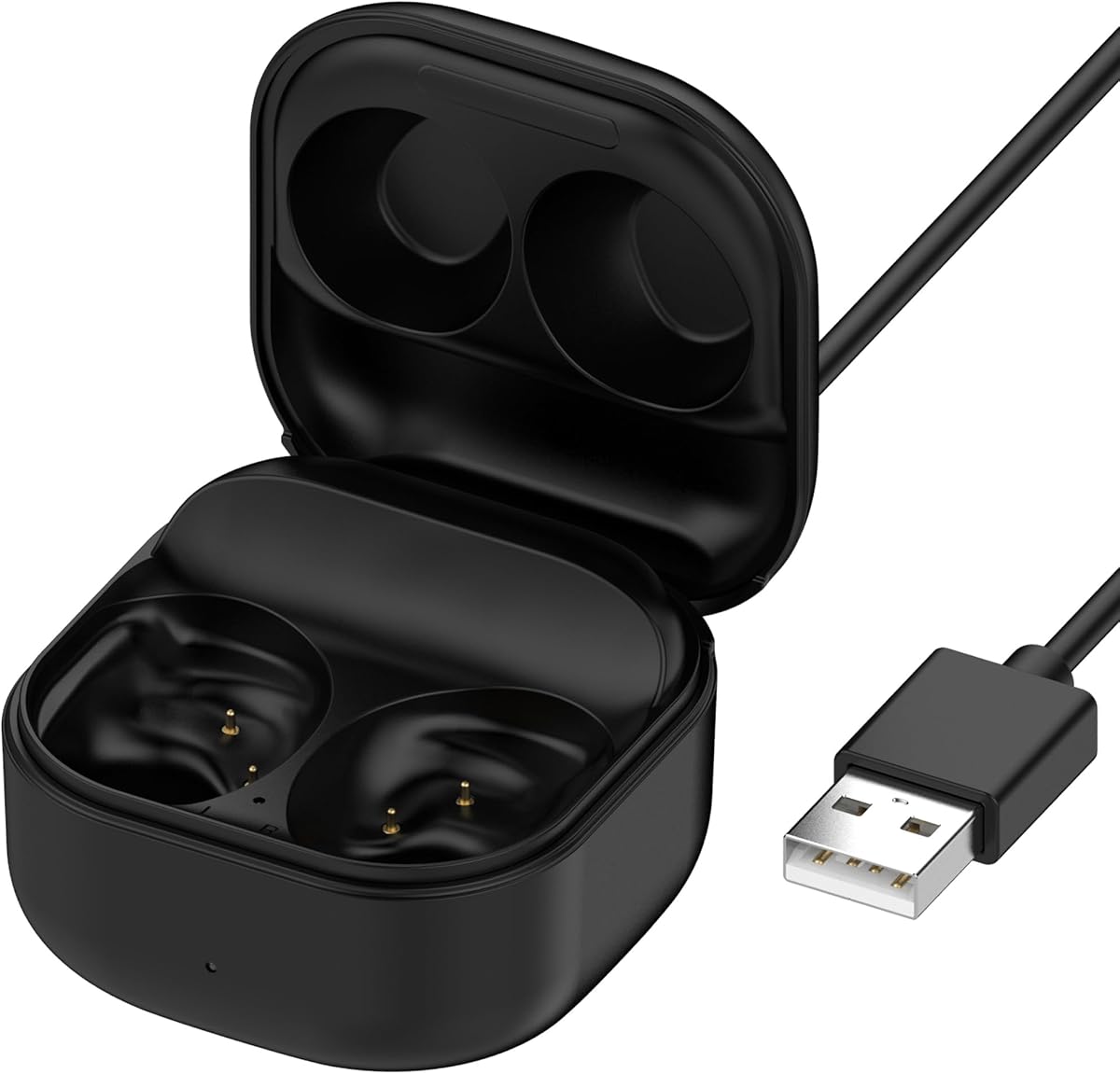 Charging Case for Galaxy Buds FE SM-R400 (Black) | Replacement Charger Case Cradle Dock for Samsung Galaxy Buds Fan Edition