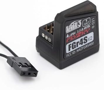 Flysky FGr4S V2 Receiver, 4CH AFHDS 3 Receiver for Flysky FS-NB4/PL18 RC