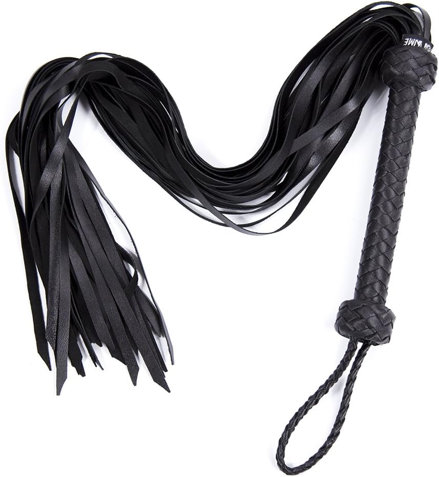 Purple Leather Fringed Whip， Bright Leather Whip,Whip, Horse Riding Crop, Role-Playing Props,