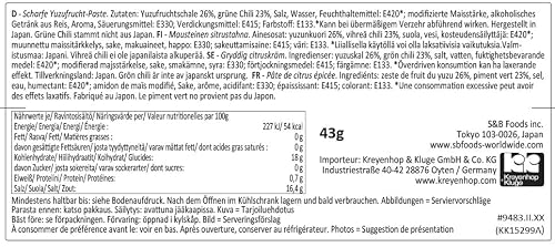S&B Yuzu Kosho Spicy Citrus Paste, 1.52 Oz #TOP6