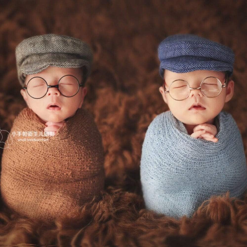 SHARELY SHEEP Newborn Photography Props Baby Boy Girl Photo Shoot Fake Glasses Halloween Santa Cosplay Props Baby Gift