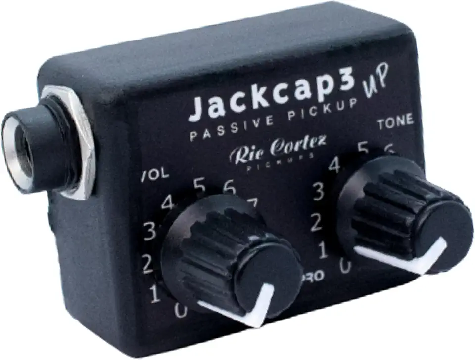 Jackcap 3 UP Captador de Contato para Violino Violão Cavaco Cello c/Volume e Tone