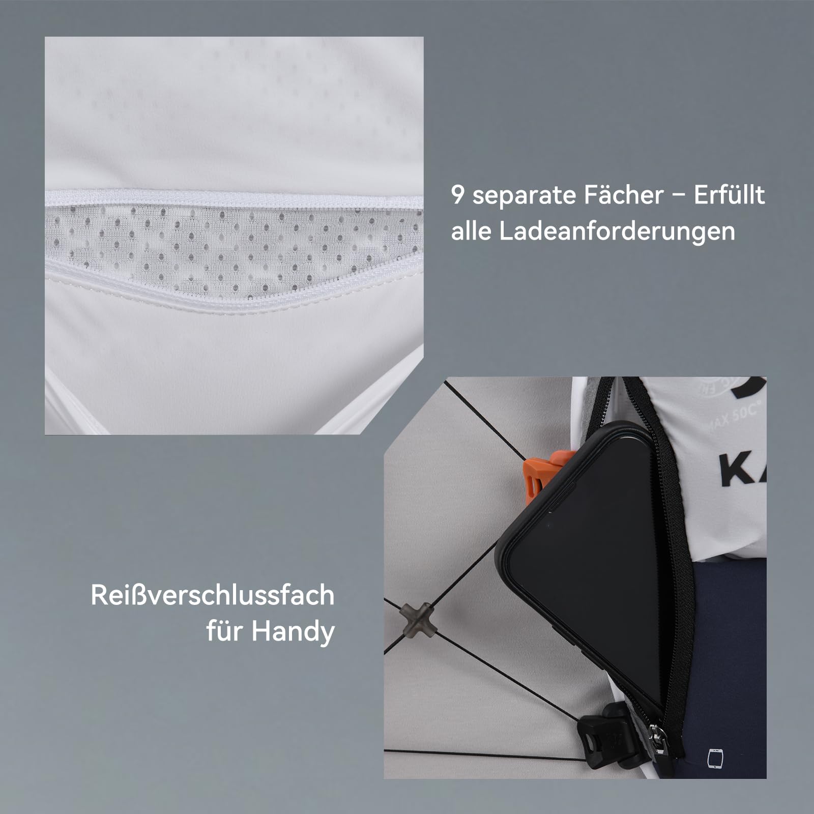 KAILAS FUGA AIR 8 IV Lauf-Hydrationsweste Leichtgewicht mit 2 TPU-Wasserblasen für Damen Herren Trailrunning Radfahren Wandern