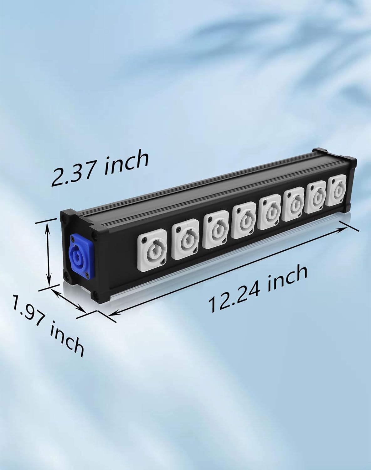 CERRXIAN 8 Channel Multi PowerCon Power Cable Breakout for Stage Lights, LED Screens, Moving Heads & Pro Audio and More