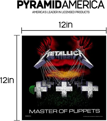 Miniatura 2 de Pyramid America - Póster de Metallica - Master of Puppets - Póster de 12 x 12 pulgadas, arte de pared, ideal para decoración del hogar y la oficina