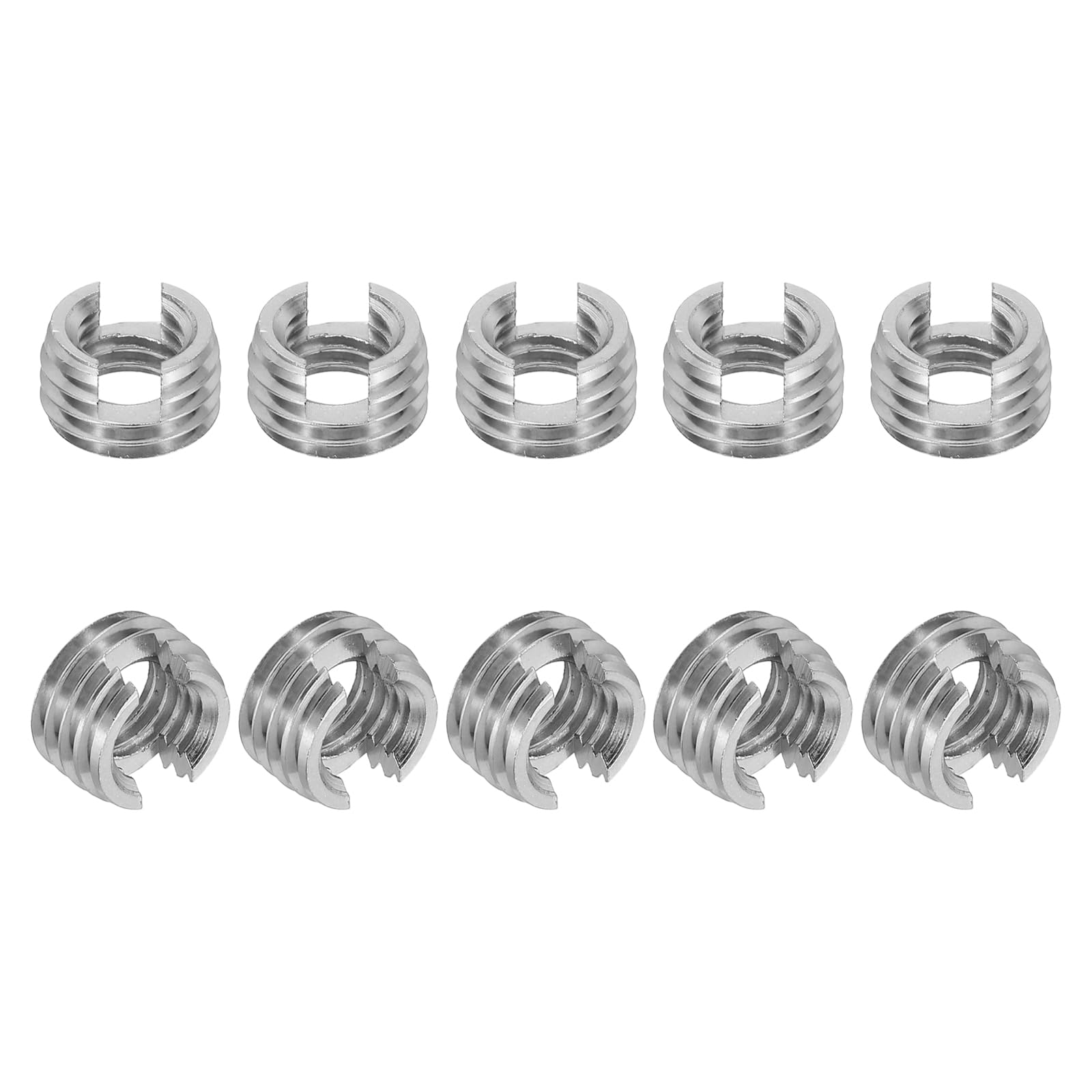 PATIKIL Self-Tapping Threaded Inserts, 10 Pcs M8 x M12 x 7mm 303 ...