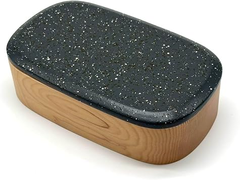 Lacquerware Shop Misora Dishwasher-Safe Hollow Bento Box, Made in Japan, Kishu Lacquerware, Bento Box, Elementary School Students, Junior High School Students, Boys and Girls Misora Black