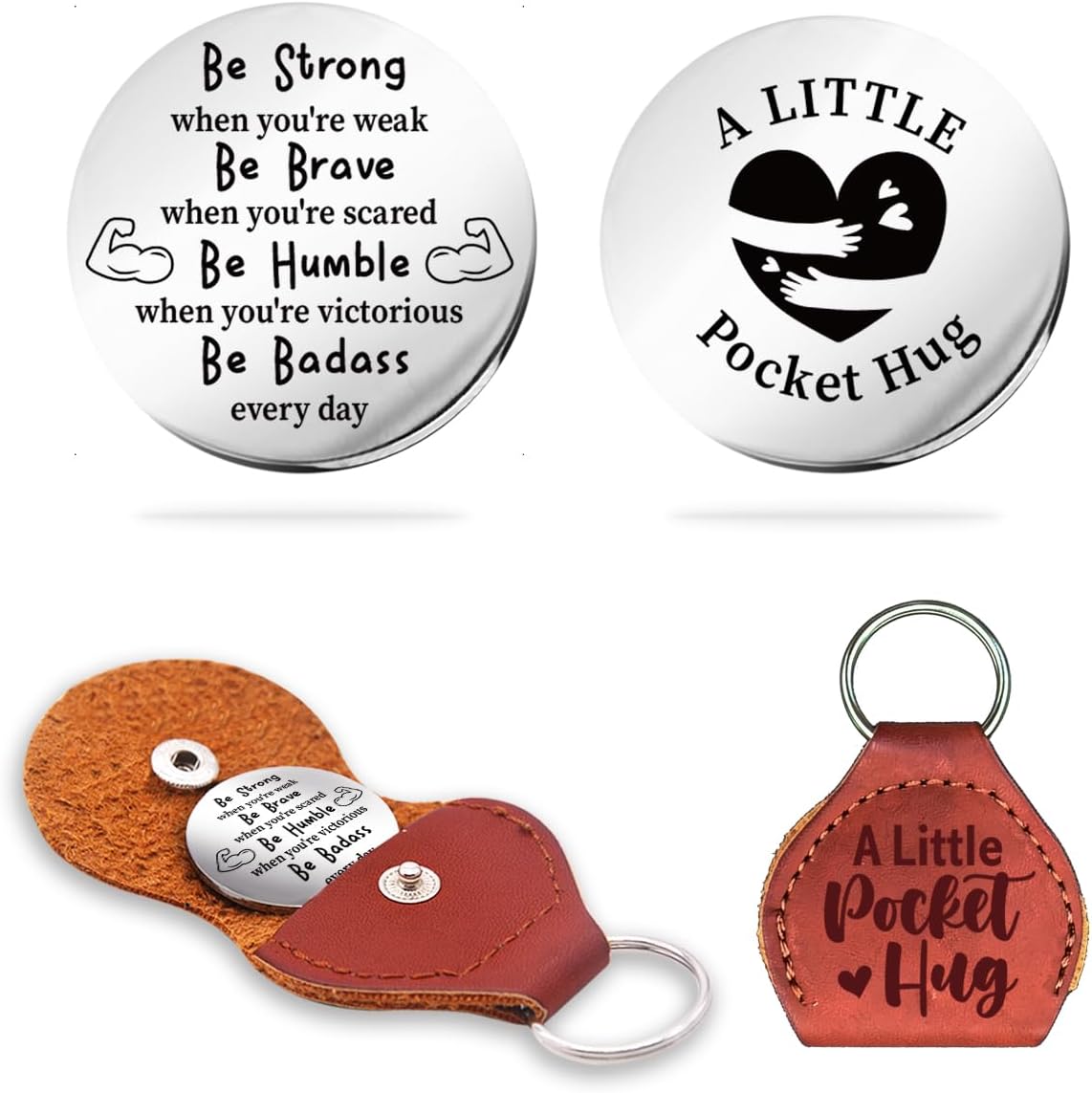Family Friends Pocket Hug Token,Inspirational Pocket Hug Coin Gifts,Long Distance Relationship Gift for Women Men