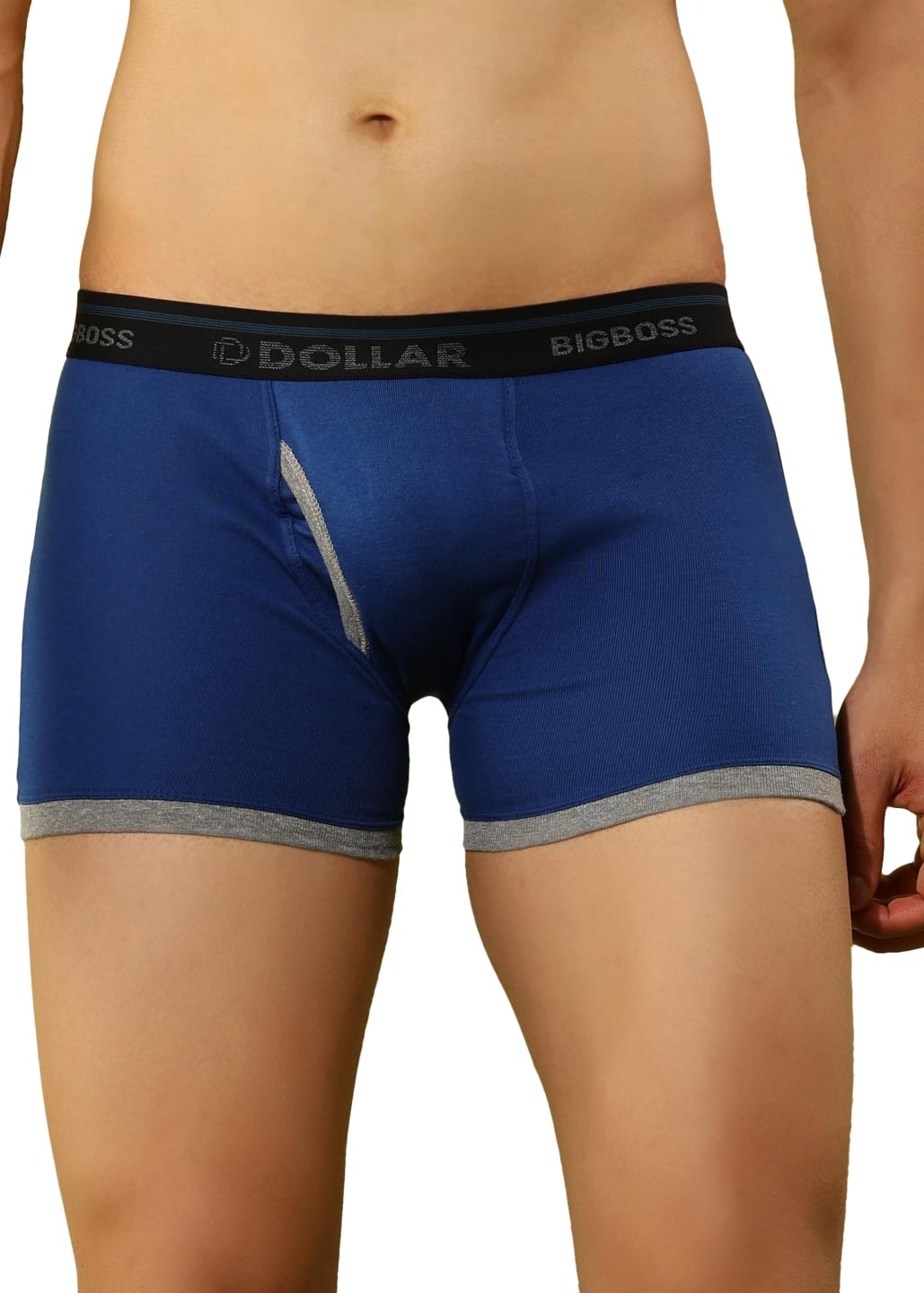 Men's Assorted Solid Combed Cotton Trunk with Contoured Pouch Support (Colour May Vary)-image-43