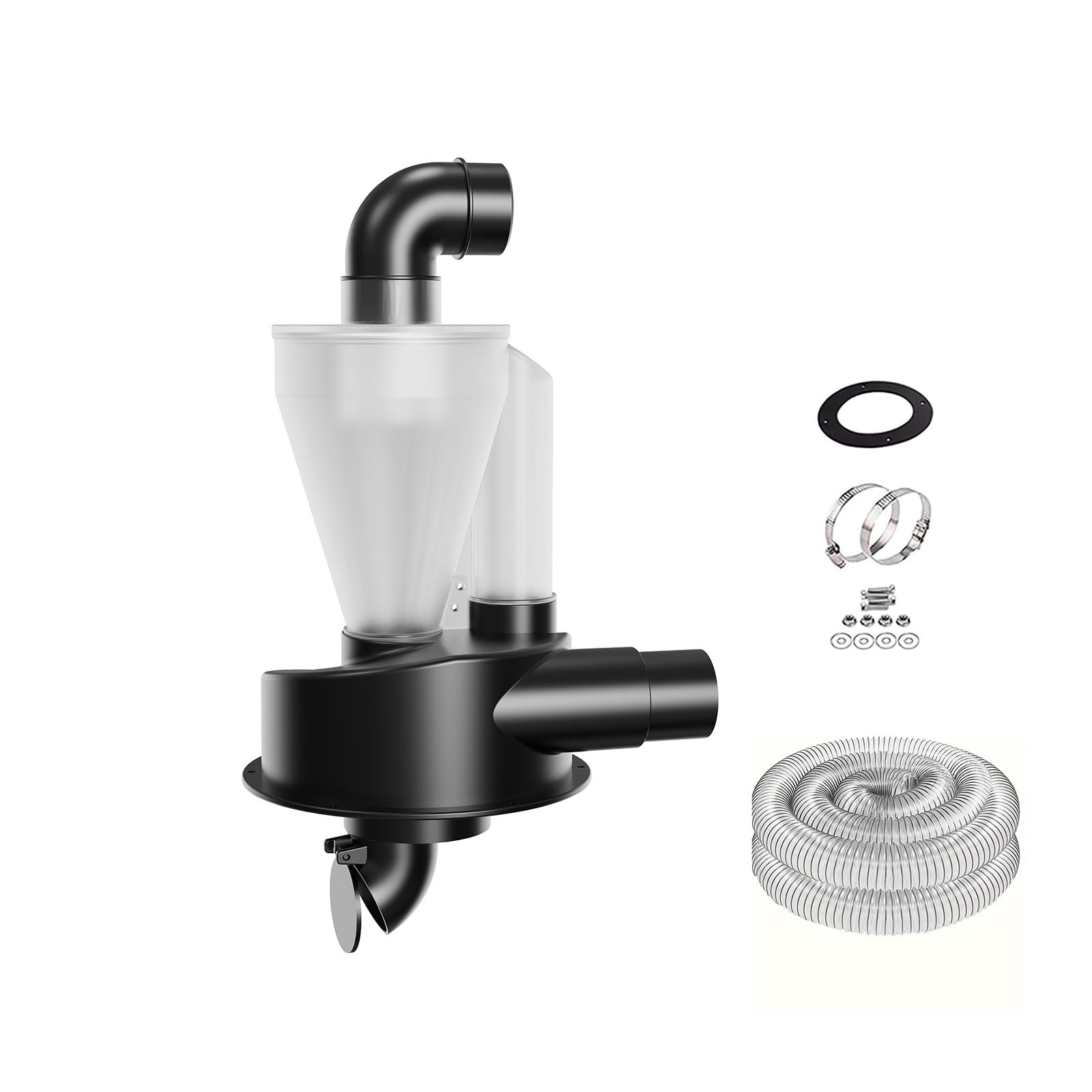 Colector de polvo ciclónico de filtración doble for carpintería de 2,5''