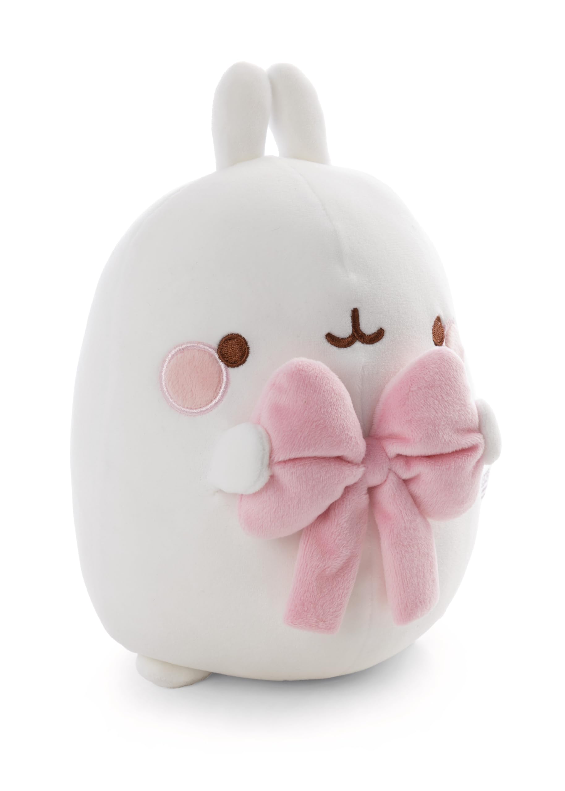 NICI Molang Soft Toy with Bow, 48 cm, White - 62786