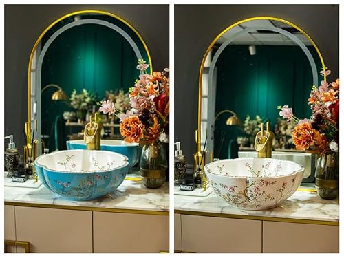 A Bundle For Blue White Vessel Sink #TOP9