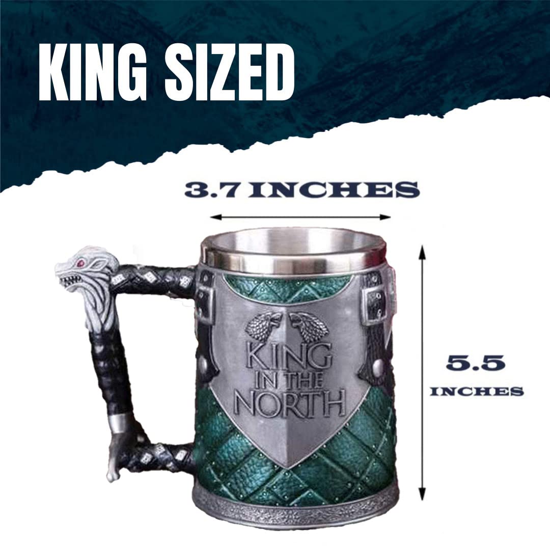 Inspired by GOT Merchandise House Stark Gift Set 20oz Tankard Mug