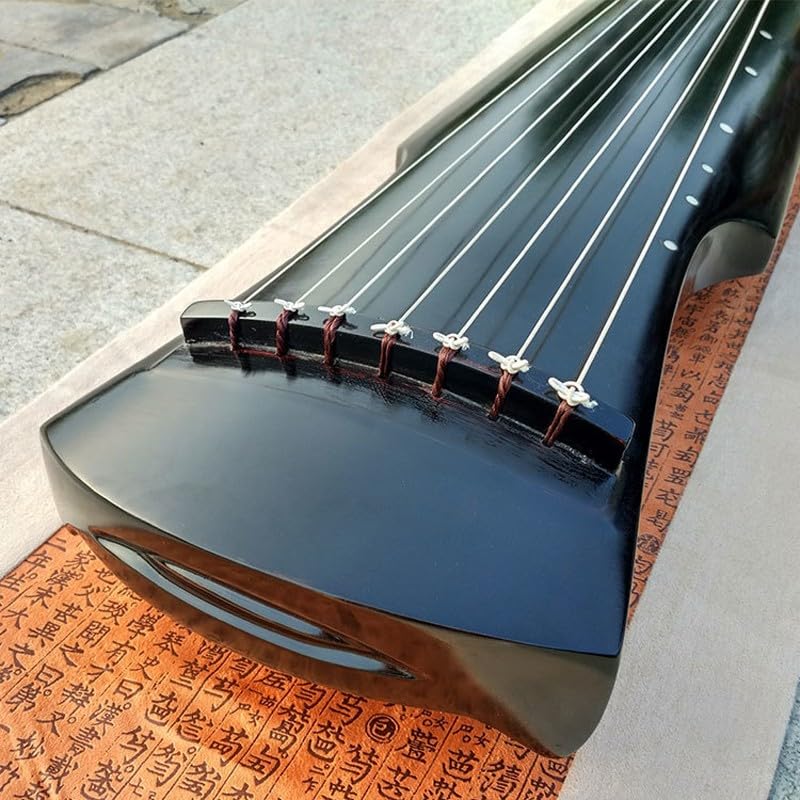 JITEM Traditionelles chinesisches 7-Saiter-Instrument, alte Paulownia-Guqin, Saiteninstrument für Anfänger(Color:A)