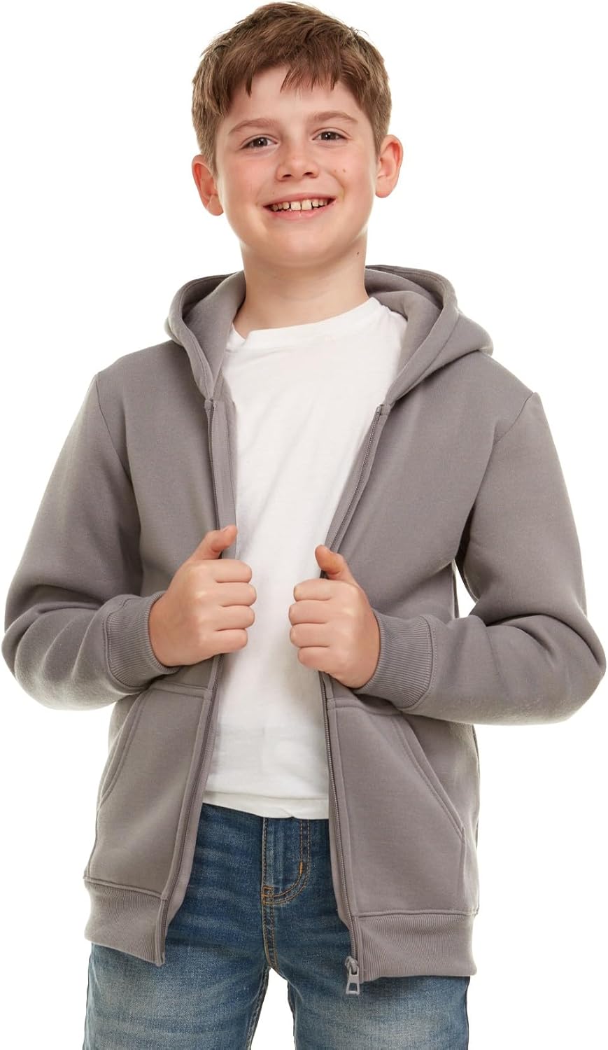 PURE CHAMP Boys Hoodies 3 Pack Fleece Pullover & Zip-Up Sweatshirts for Boys Kids Youth Plain Basic Everyday Wear Sizes 4-20 - Image 2