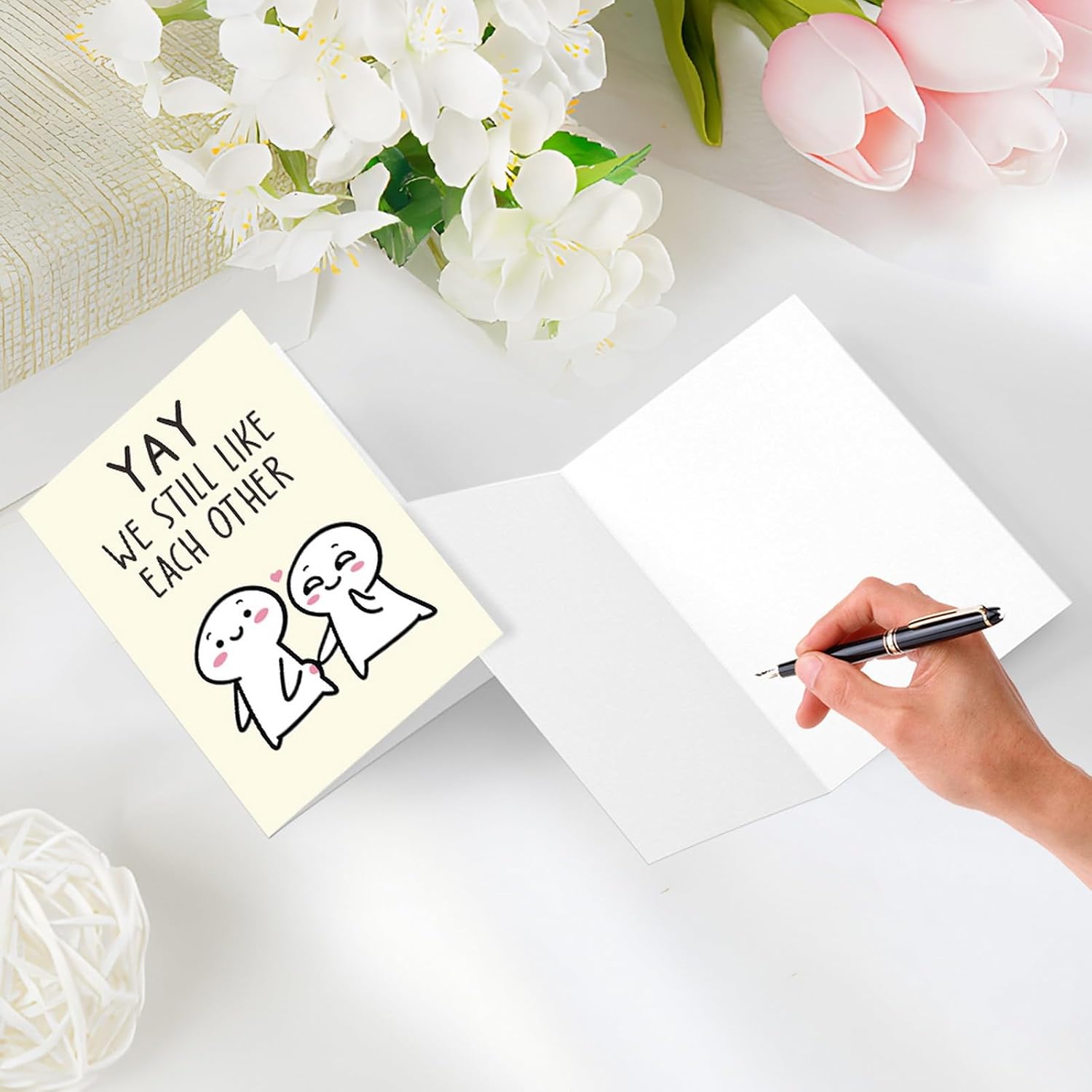 Funny Anniversary Card for Couples, Yay We Still Like Each Other