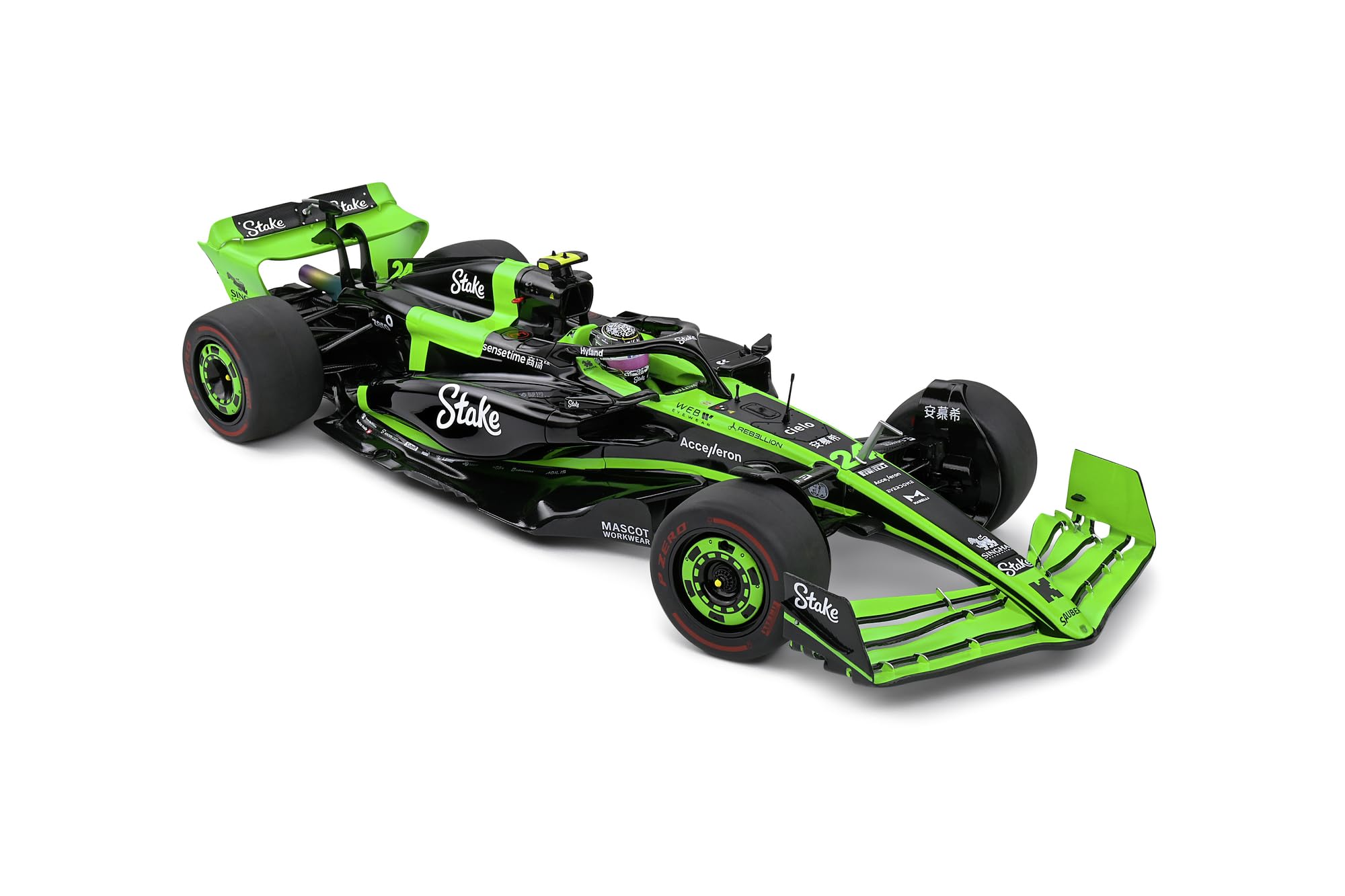 Solido 1:18 Modellino auto – Kick Sauber F1 Team C44 Zhou Guanyu Bahrain GP 2024 Formula 1