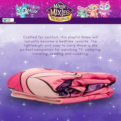 Miniatura 4 de Franco Magic Mixies Dawne - Ropa de cama infantil súper suave y acogedora manta de microvisón a coral, 46 x 60 pulgadas, (producto oficial)