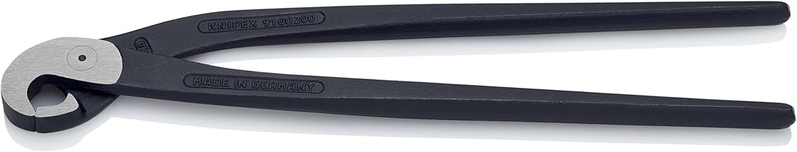 KNIPEX Tile Punching Pliers (Parrot Beak Pliers) Black Atramentized 200 mm, 91 00 200