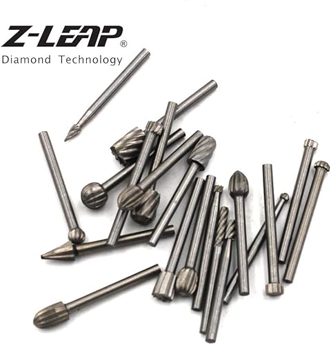 Miniatura 6 de Herramientas rotativas 18 ''(0.118 in) de vástago para carpintería Rotary File HSS Rasp Broca de 20 piezas de vástago para herramientas rotativas