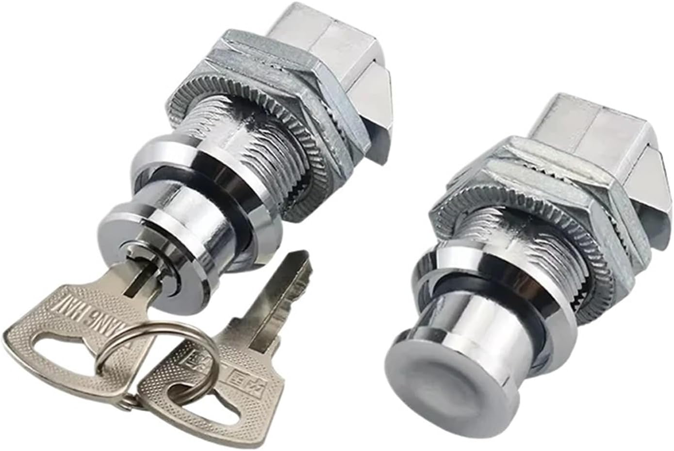 Zinc Alloy Lock with/Without Core for Anti-Collision of Button Cabinet Door in Electric Control(Glossy-no Lock)