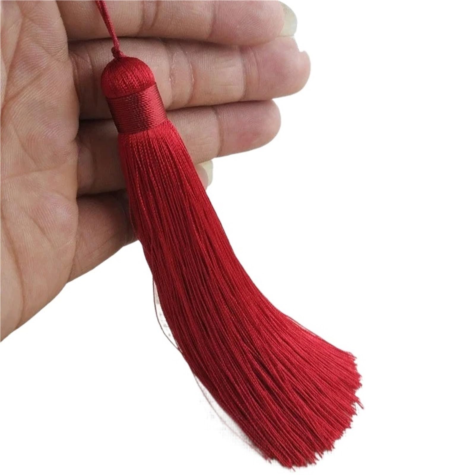 Silk Tassel Craft Decor, Silk Tassel Multicolor(Wine Red 12cm)