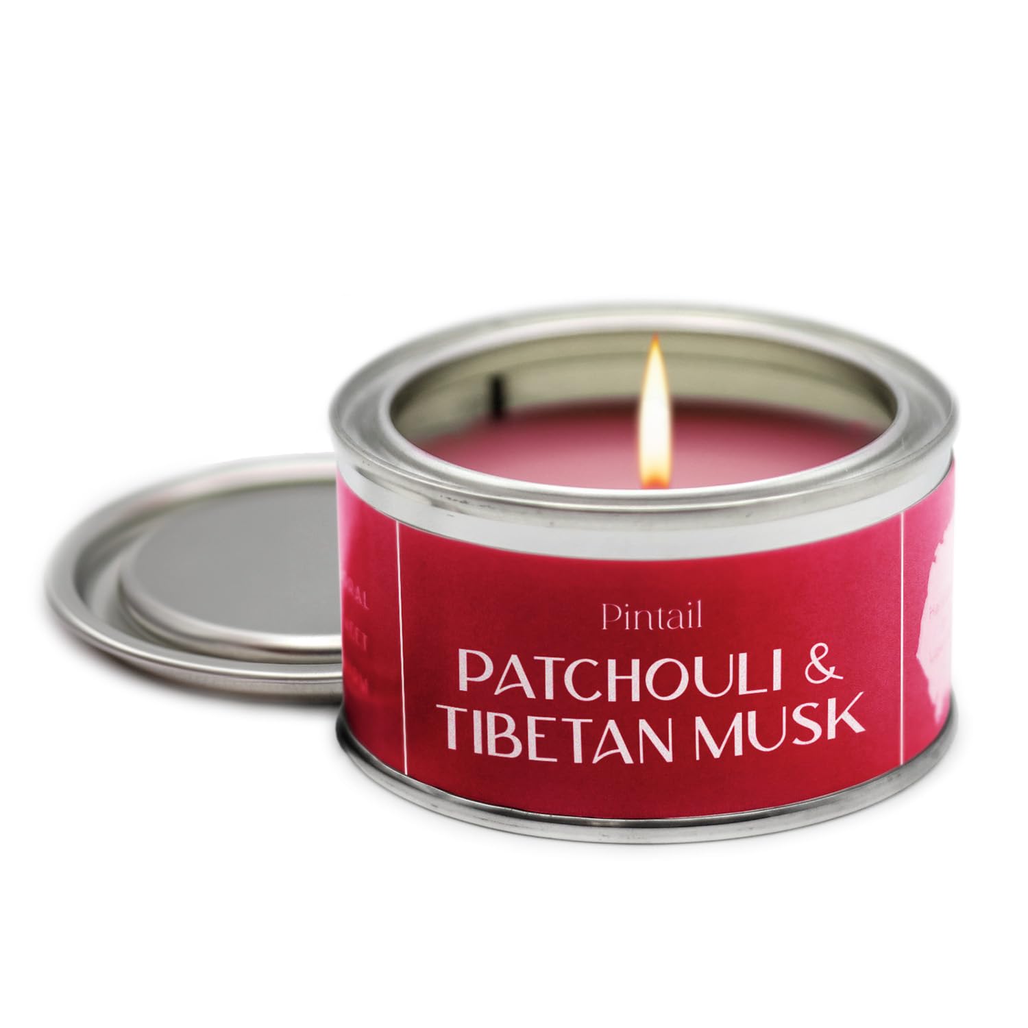 Pintail Candles Women's Pink Paint Pot Candle (Patchouli & Tibetan Musk Home Fragrance) Scented Candles Long Burning (14 Hour Burn Time), Hand-Poured Scented Candles Gifts For - Genuine Pintail Candle Gift