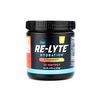 REDMOND Re-Lyte Electrolyte Drink Mix Strawberry Lemonade, 30 serving SMALL 6.88oz jar