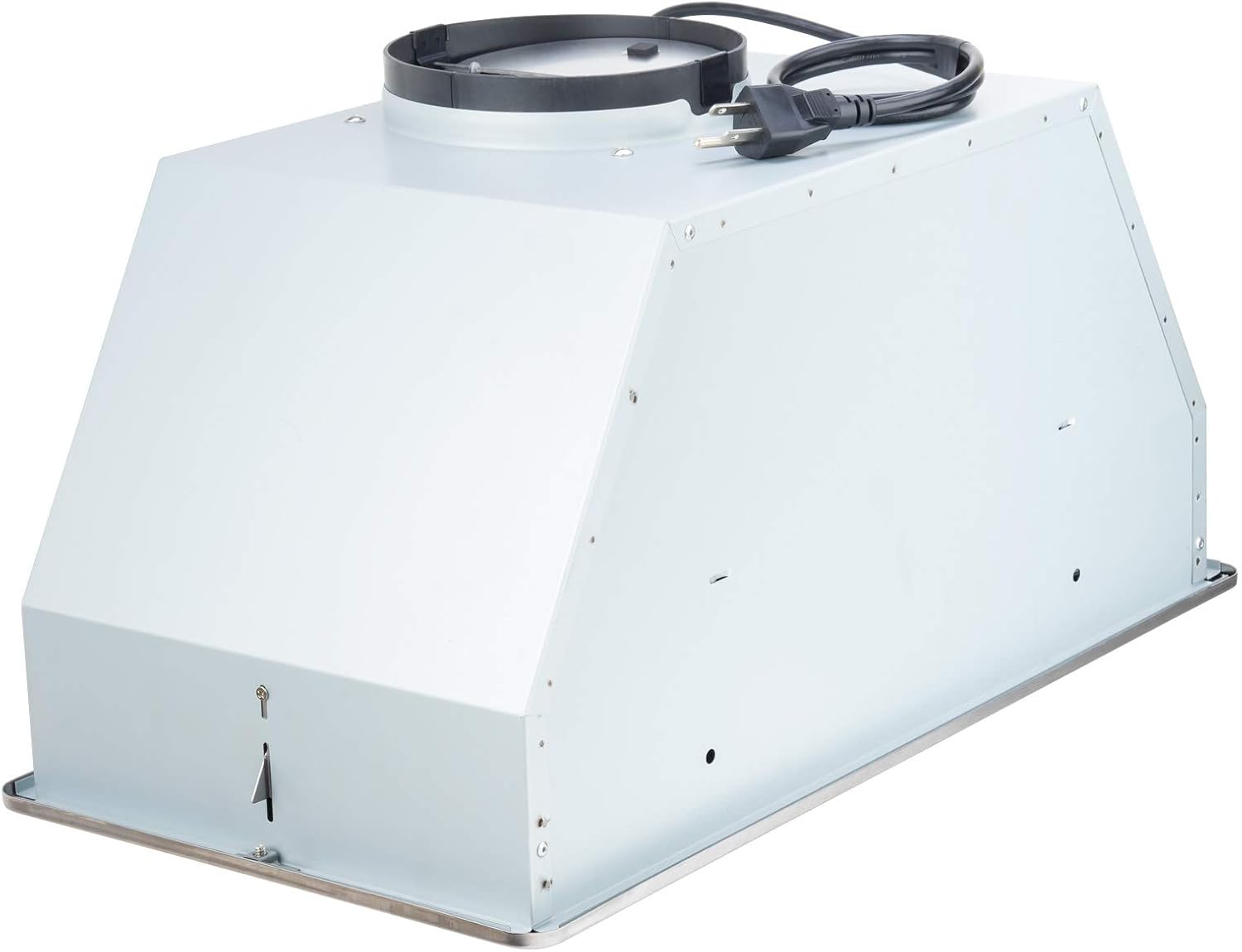 Miseno MH80120AS 150-390 CFM 20 Inch 3-Speed Ultra Quiet Range Hood Insert with Halogen Lighting - Stainless Steel