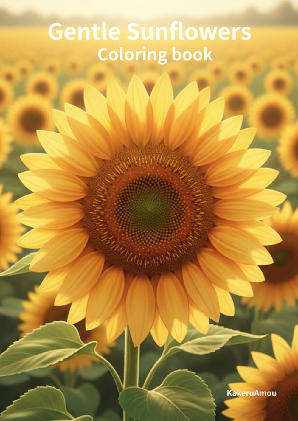 Gentle Sunflowers Coloring Book