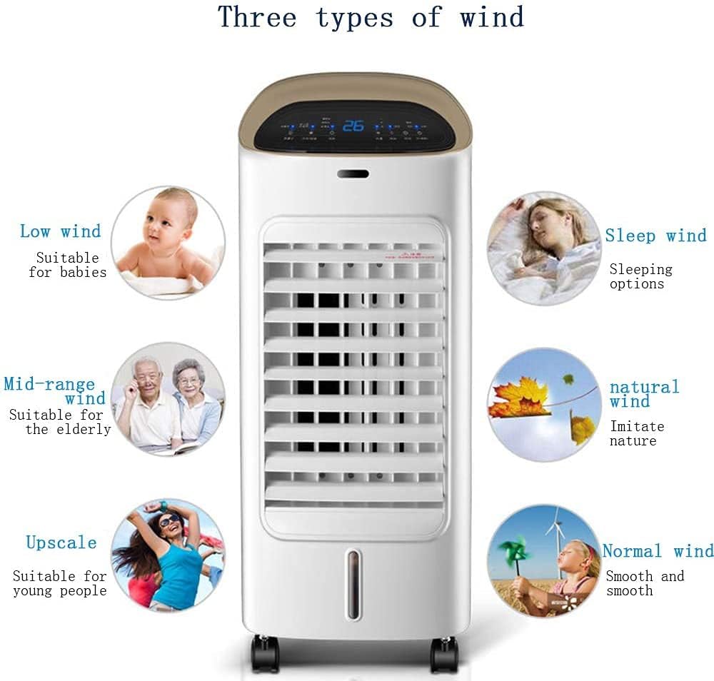 Evaporative Coolers Air Conditioner Fan Air Cooler Home Cooling Fan Single Cooling Small Air Conditioner Remote Control Timing Refrigerator Mobile Electric Fan