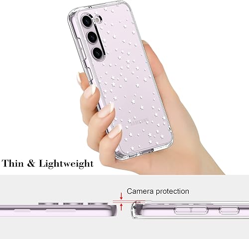 Miniatura 4 de ICEDIO Funda protectora duradera para Samsung Galaxy S23 Plus de 6.6 pulgadas, diseño de estrellas centelleantes