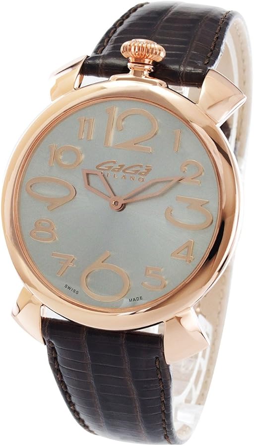 Amazon.co.jp: ガガミラノ マヌアーレ シン46MM リザードレザー メンズ