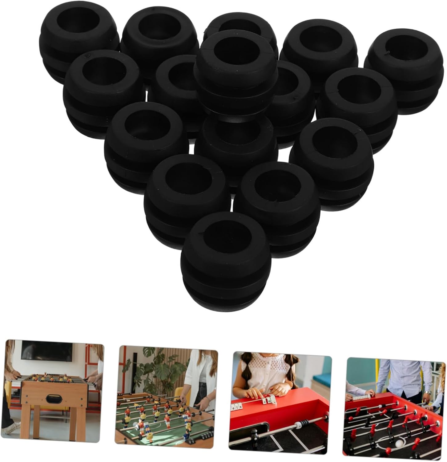 Alasum Foosball Accessories Tabletop Foosball Bushings Table Football Bearing Rods Foosball Table Parts