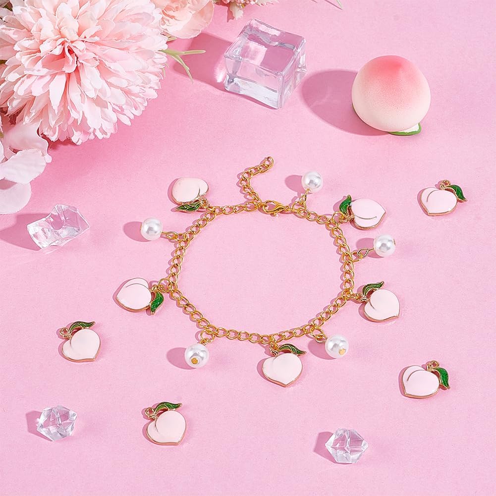 UNICRAFTALE Enamel Charms Mini Cute Fruit Charms Fruit Pendants Metal Food Pendants for Keychains Earrings Bracelets Necklaces Jewelry Making and DIY Crafts - Image 2
