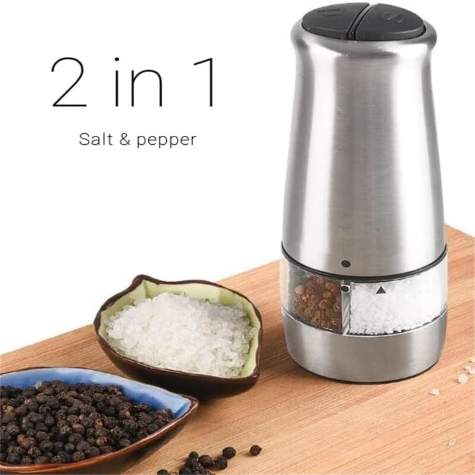 Amazon | ペッパーミル スパイスミル 電動ソルトアンドペッパー