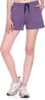 Cupid Women's Regular Fit Plain Cotton Comfortable Bermuda/Shorts for Sports, Yoga, Daily Use Gym, Night Wear for Girls Price In India