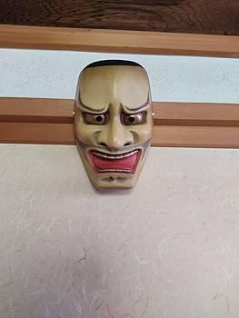 能面   木彫りセット3面 木彫り能面 3点セット - メルカリ