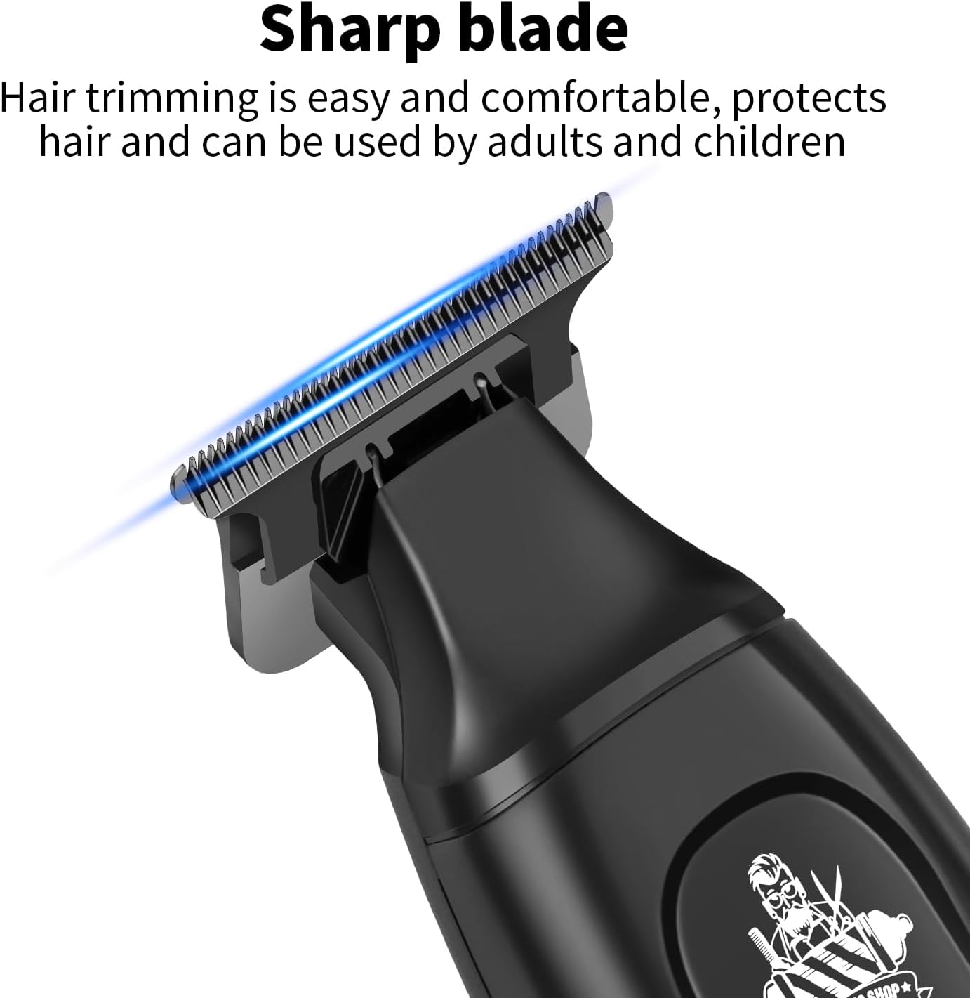 KEMEI Professional Hair Clipper & Cordless Barber Trimmer for Men, Clippers for Hair Cutting, Rechargeable T-Shaped Beard Trimmer, USB Charging, Gifts for Men - Image 2