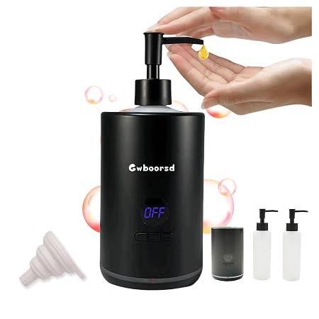 Lotion Warmer Massage Oil Warmer heater 15 mins fast heat Black | 2 250ml Bottle Dispensers, temp control 65℉-149℉, colored light, salon use, spa use, barber use, home use, shower use