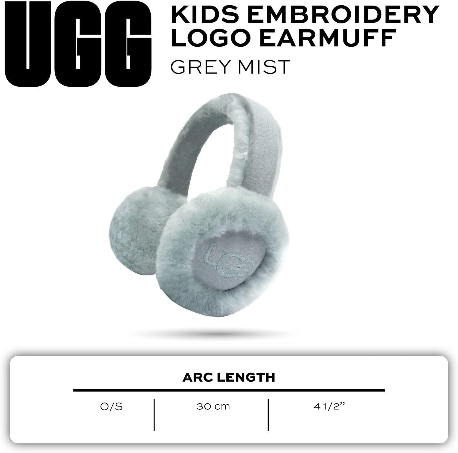 UGG Kids Earmuff with Plush Sheepskin Comfort, Snug Fit Headband - Minimalist Embroidered Logo - Warm Cold Weather Wear - Image 7