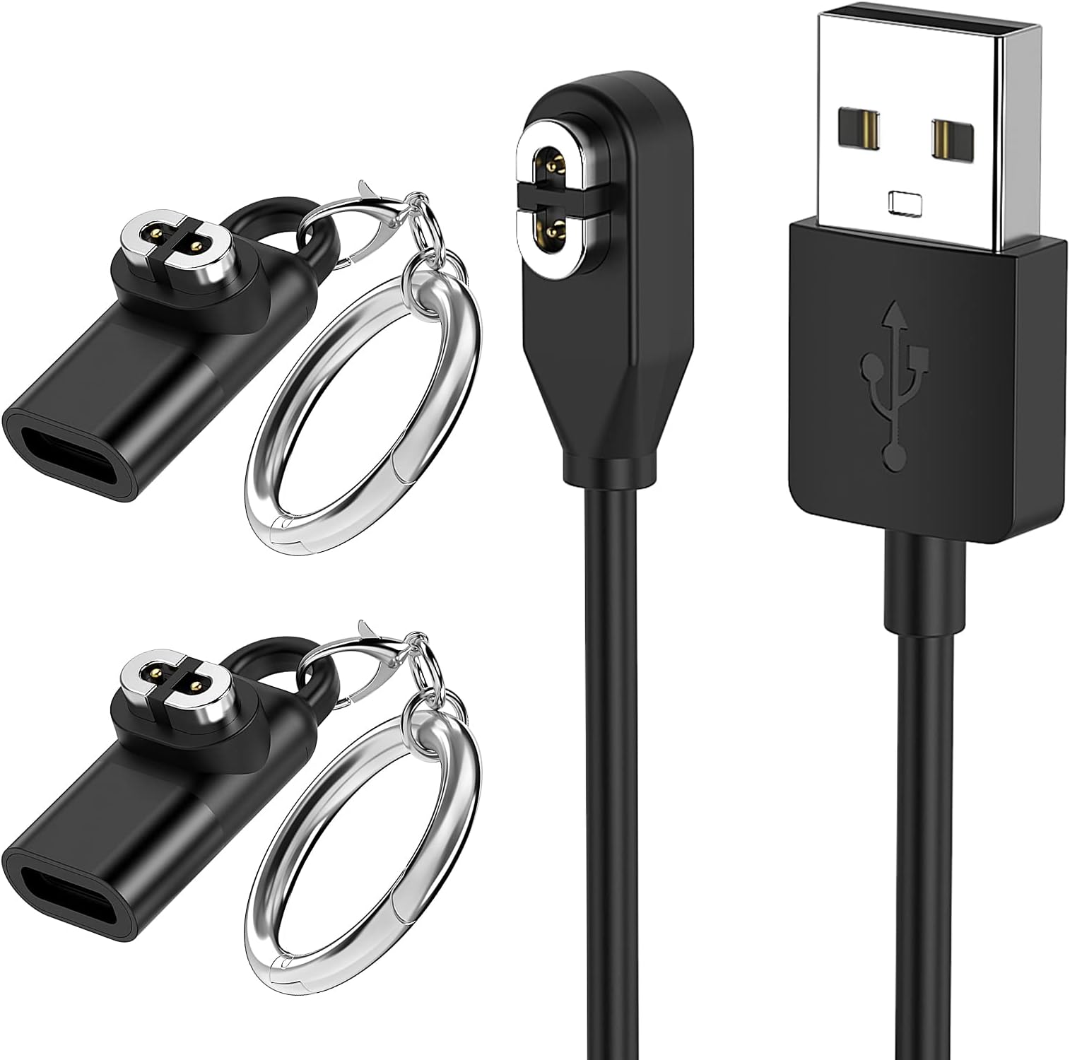 Charging Cable for Shokz Openrun/Openrun Pro/Opencomm/OpenRun Mini & Aftershokz Headphones Aeropex AS800 with USB C Adapter, 3.3ft USB Magnetic Charger Cord for Shokz Bone Conduction Headphones