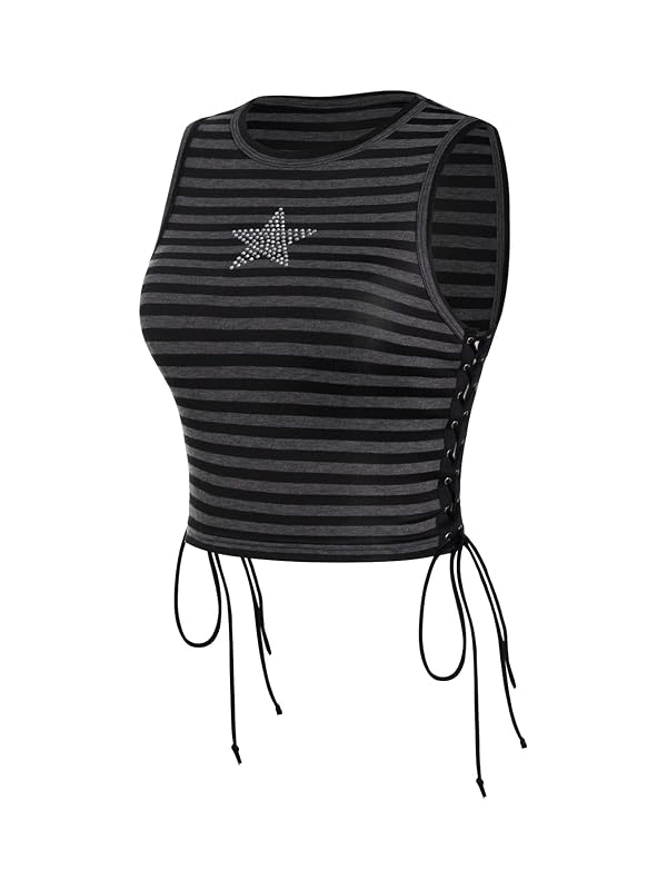 SOLY HUX Women's Tank Tops Y2K Summer Going Out Crop Top Concert Outfits by SOLY HUX - Used condition - Image 3