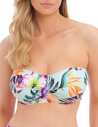 Fantasie Womens Paradiso Underwire Twist Bandeau Bikini Top