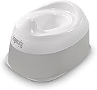Ingenuity Ready Set Go Potty Training Toilet, Removable Bowl, Non-Skid Bottom, Wide Stable Base, Age 18 Months & Up, White & Grey