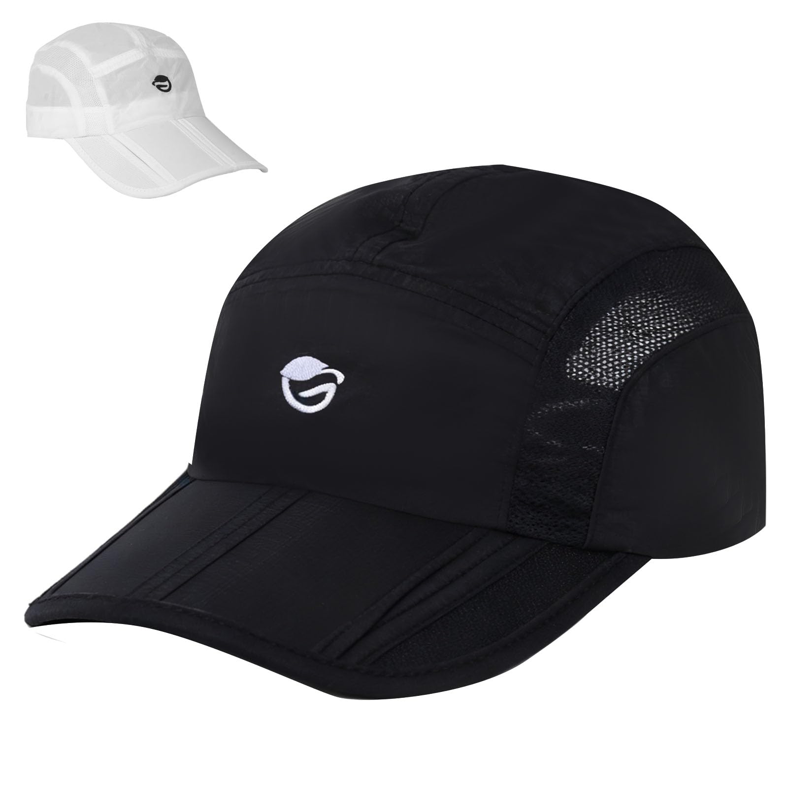 Men's Folding Sun Protection Outdoor Hat Long Brim Quick-Drying Running Cap