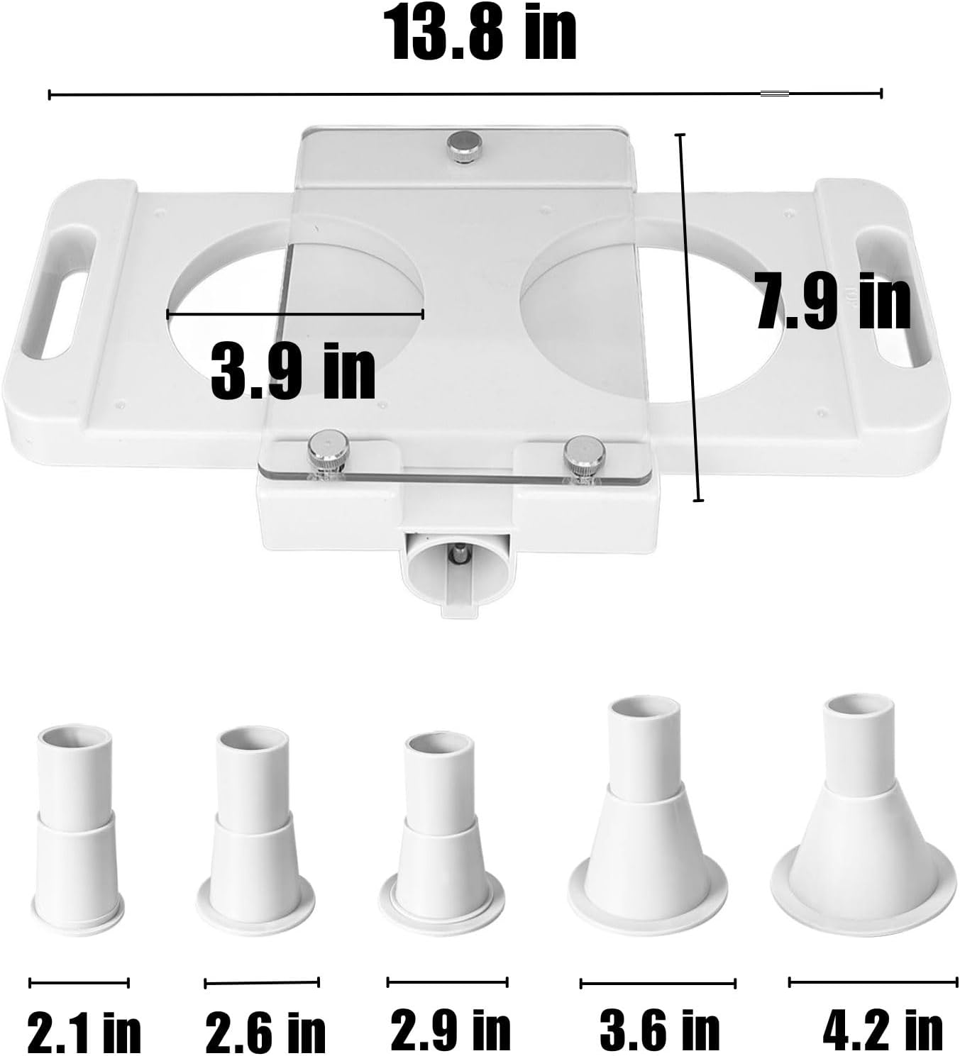 Hamburger Press Patty Maker Compatible with Meat Grinders, Burger Patty Maker with 5 Meat Infusion Tube for Grilling, Stuffed Burgers, Sliders, Beef Burger Adjustable Burger Shaper Mold