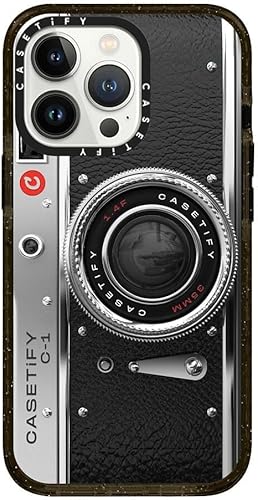 CASETiFY Impact - Funda para iPhone 13 Pro protección contra caídas de 6.6 pies - Funda para cámara, color negro transparente