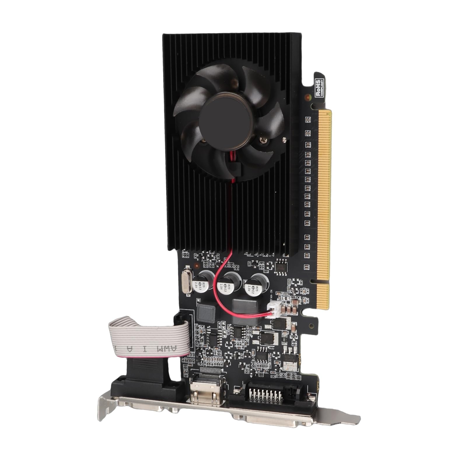 Tarjeta Gráfica de Juego, Tarjeta Gráfica PCI Express 810MHz 1000MHz 2560x1600, Interfaz VGA DVI HDMI, para Uso de Oficina de Vídeo HD